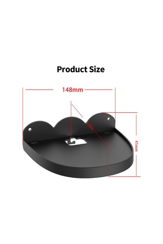 Xindoker Homepod Mini İçin Duvar Montajlı Hoparlör Tutucu - Kabloları Gizle, Kolay Kurulum, Abs Malzeme, Siyah