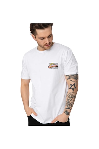 Quiksilver Retrofade Erkek Tişört EQYZT07231-WBB0 Beyaz