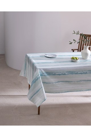 Madame Coco Celeste Masa Örtüsü - Turkuaz - 140x200 Cm 8684427305317 Çok Renkli