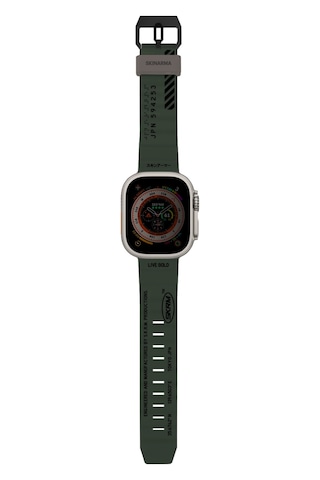 Watch Akıllı Saat Kordonu 42mm Kordon Skinarma Shokku Strap Kayış Koyu Haki Dark Olive