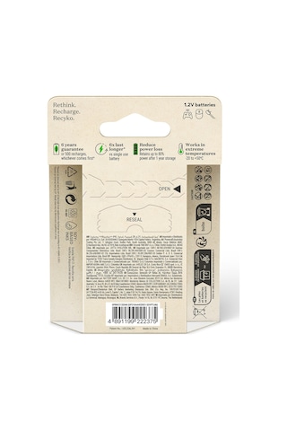 GP GP2100AAHCB4-2GBE6 2100 Serisi 2000 mAh AA Ni-MH Şarj Edilebilir Kalem Pil 4 + 2'li