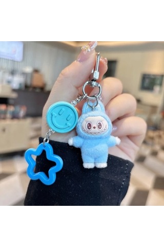 Novahub Minis Labubu Koyun Peluş Okul Çantası Kolye, 5cm, Üniseks, 14+ Yaş