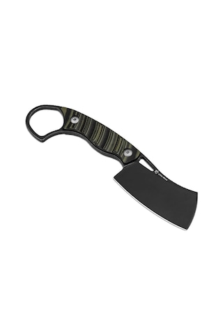 Kizer Little Rhino D2 Black Stonewashed Black & Od Green G10 Kamp Bıçak Yeşil