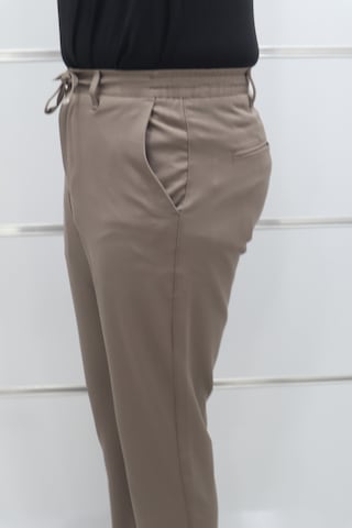 Marcao Dmctekstil Erkek Düz Normal Bel Normal Kesim Dar Paça Kışlık Jogger Pantolon Kahverengi