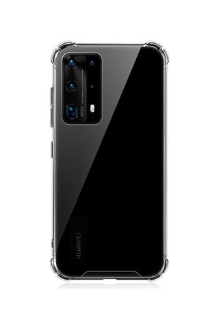 Huawei P40 Pro Kılıf Zore Nitro Anti Shock Silikon Renksiz