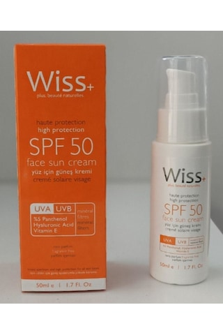 Wiss+ Plus Yüz için Güneş Kremi Spf 50 50 ML