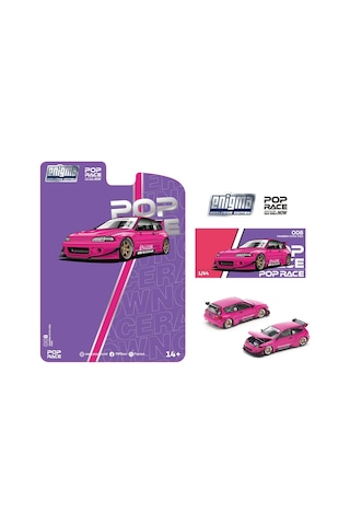 Pop Race 1/64 Pandem Honda Civic Eg6 - Pembe / Pre008