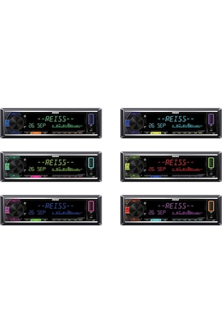 Reiss Audio Rs Mx88dsp App Control/usb/dsp/bt/multicolor/fm/aux/4x51w 4 Amfi Çıkışlı Oto Teyp