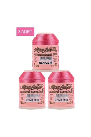 3 Adet Altınbaşak Oya Ve Dantel İpi 20 Gr - Royaleks - No: 338
