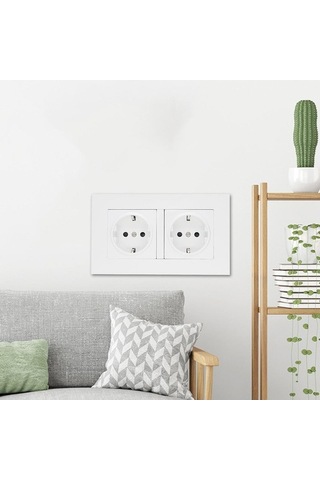 Pazly Usb'li Suntek Priz Paneli Duvar Çıkışlı Çift Ab Kl