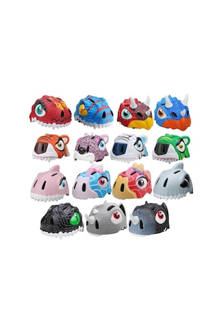 Kask Hayvan Figürlü Işıklı Çok Renkli