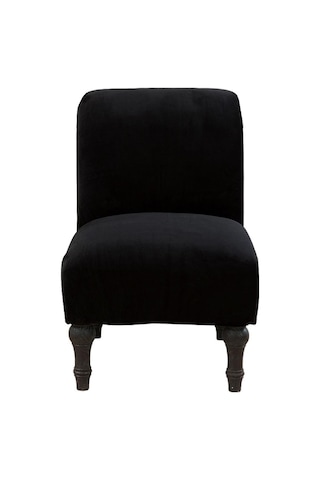 Suntek Ev Otel İçin Kadife Sıkı Sandalye Slipcover Kapak Dekoru Siyah
