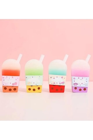 Bubble Tea Renkli Silgi - 4 Adet