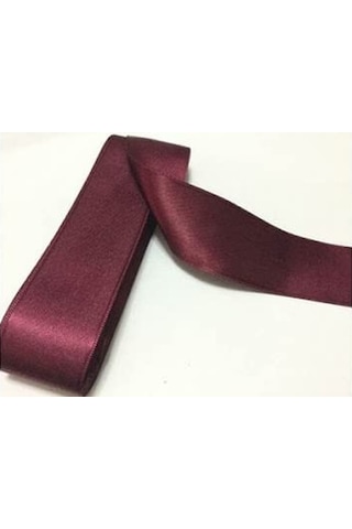 Benim Marifetlerim - Bordo Saten Kurdele 1 Cm 10 Metre 1 Adet