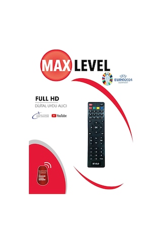 Maxlevel MR-900 TGKS'li Mpeg4 HD Tak Kullan Bluetooth Kumandalı HD Uydu Alıcı