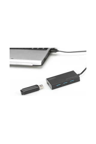 Digitus Da-70240-1 4 Port USB 3.0 Çoklayıcı (Güç Adaptörlü)