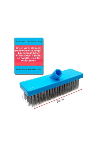 Monyee Stahlborsten Bodenbürste Hartborstentürsteher - 20cm Edelstahlborstenkopf Ohne Stiel Für Moos, Schmutz Und Rostreinigung Diğer