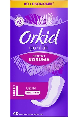 Orkid Günlük Ped Ekstra Koruma Uzun 40'lı