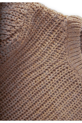 Cigit Bisiklet Yaka Selanik Triko Kazak 2-8 Yaş Vizon Vizon