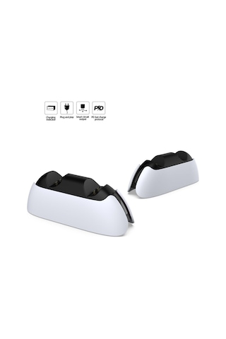 Tp5-05103e Ps5 Kontroller Geri Çekilebilir Ayaklı Led Göstergeli Işıklı Hızlı Şarj Standı