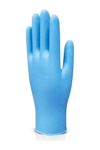 Beybi Pudrasız Mavi Nitril Muayene Eldiveni 100'lü