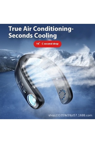 Chaos Bask Yarı Iletken Soğutma Boyun Fanı Açık Taşınabilir Bıçaksız Küçük Fan 6211 Boyun Yok 2 Kollu 500 Adetten Az