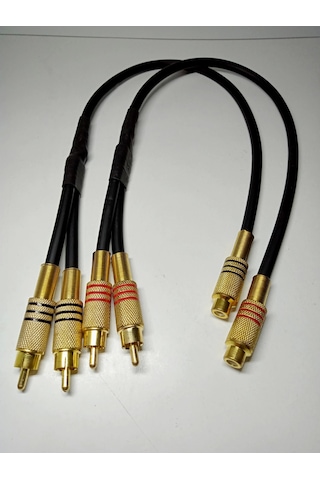 Ysn Sounds Bakır Y Kablo - El Yapımı %100 Bakır Kaliteli Y Kablo - 2 Adet