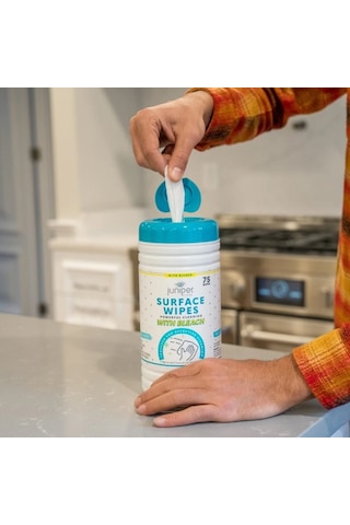 Juniper Clean Çamaşır Sulu Yüzey Temizleyici Islak Mendil 2 Adet 75'li