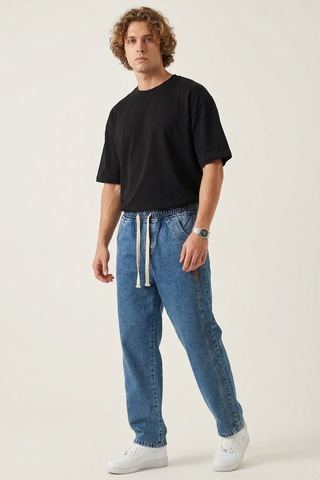 Bigdart Erkek Rahat Kesim Baggy Jean Pantolon 30076 - İndigo