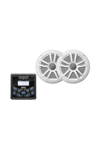 Boss Audio Systems Mckgb450W.6 Usb Aux Girişli Bluetoothlu Hoparlörlü Marin Teyp Seti