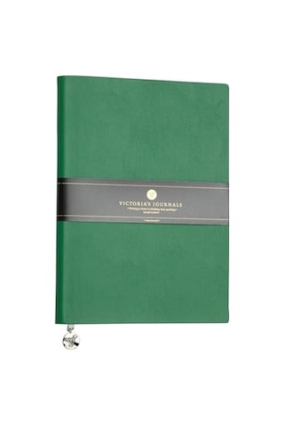 Defter Rec 13x21 Çizgili Yeşil Desenli Genel