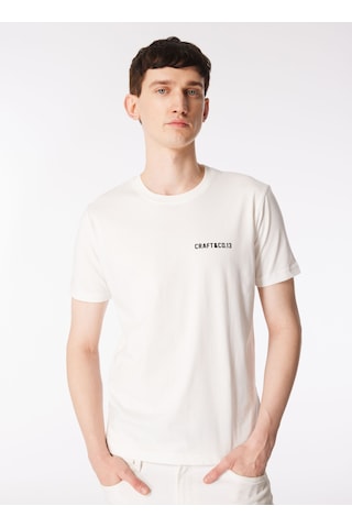 Ko Samui Bisiklet Yaka Baskılı Krem Erkek T-shirt Kmtr S226 Road Craft&co Regular Fıt