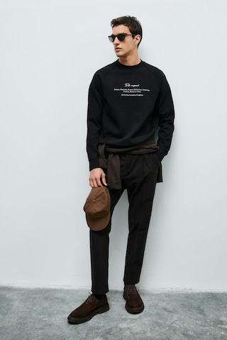 Lufian Cole Erkek Sweatshirt Siyah Siyah 112030199100100