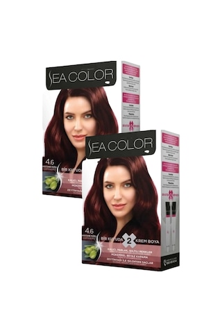 Sea Color 4.6 Saç Boyası Kestane Kızılı 2 x 100 ML