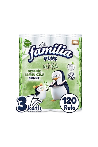 Familia Plus Natural Tuvalet Kağıdı 3 x 40 Rulo
