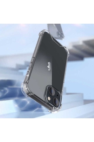 Apple Uyumlu iPhone 14 Plus Kılıf Zore Nitro Anti Shock Silikon Renksiz