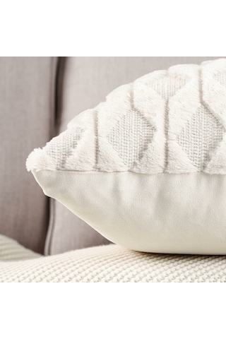 Aubyhe 2 Adet Yumuşak Kürk Ve Kadife Yastık Kılıfı, 18x18 İnç, Kayıp Rengi, Gizli Reçme, Yıkama Kolay, Yumuşak Dokuma Sadece Kılıflar Çok Renkli