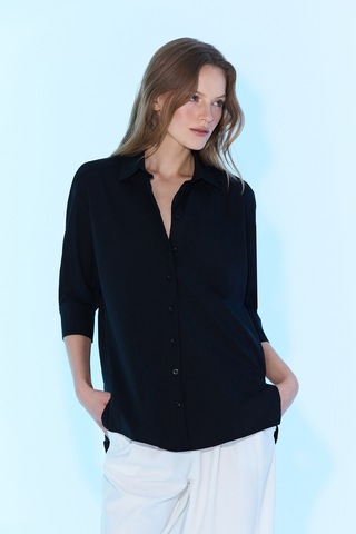 Sagaza Studio Ss6033 Regular Fit Gömlek Siyah