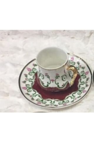 İnce Osmanlı Çiçekli Kahve Fincanı 90 Cc Dir. 1 Kişilik Beyaz Gold Elde Yıkayınız. Bordo İnce Osmanlı Çiçekli Kahve Fincanı 90 Cc Dir. 1 Kişilik Beyaz Gold Elde Yıkayınız. Bordo