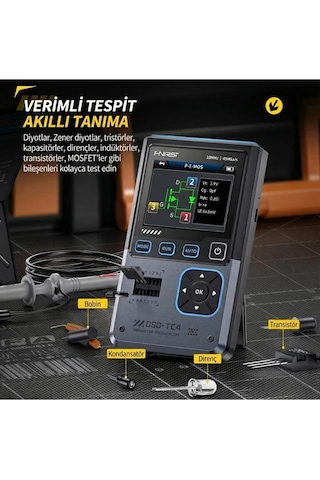 Fnırsı Dso-tc4 10mhz 48ms/s 3in1 Osiloskop Transistör Test Ve Sinyal Jeneratörü