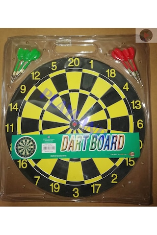 Büyük Boy Dart Seti Çift Taraflı Dart Hedef Tatası 6 Oklu