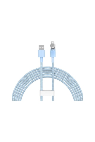 Explorer Serisi Hızlı Şarj Kablosu Akıllı Sıcaklık Kontrolü Usb To İp 2.4a, 2m, Mavi