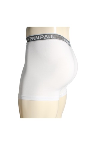 Kenn Paul Erkek Beyaz Düz Pamuklu Lüks Boxer -fitted Yumuşak Dayanıklı Çok Renkli