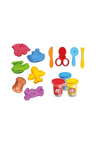 03998 Art Craft Seyahat Araçları Hamur Set 168 Gr -fentoys Çok Renkli