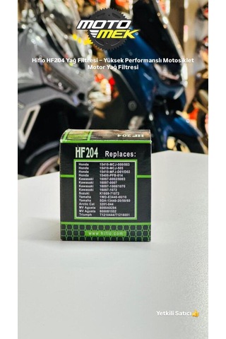 Hiflo Hf204 Yağ Filtresi Yüksek Performanslı Motosiklet Motor Yağ Filtresi