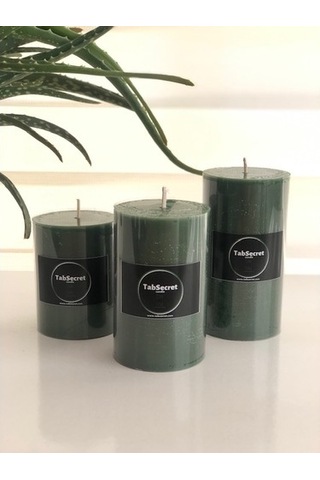Tabsecret Candle Çam Aromalı 3'Lü Mum Seti Yeşil Tabsecret Candle Çam Aromalı 3'Lü Mum Seti Yeşil