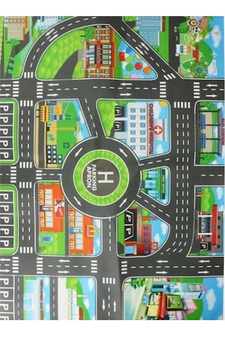 Zhltoys Çocuk Oyun Matı Mutlu Şehir Hayatı 83x57 Cm