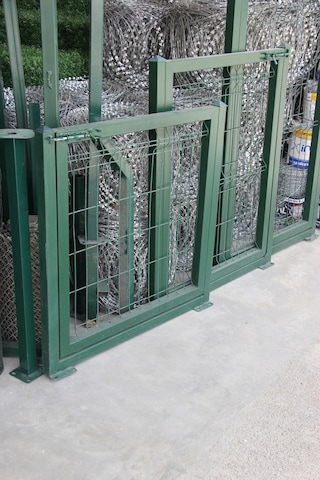 Yeşil Tel Çit Kapı - Panel Çit Tel Kapısı - Kanatlı Kapı - 100 Cm Yükseklik X 100 Cm Eni -