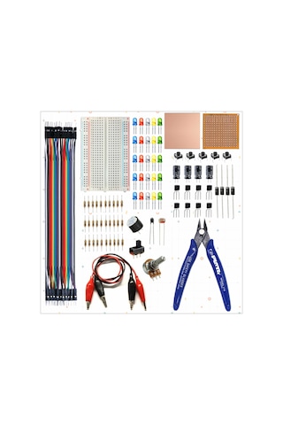 Breadboard Temel Elektronik Devre Seti + Plato Yankeski