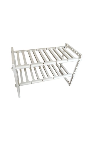 Katlı Genişletilebilir Dolap Rafı Lavabo Altı Geri Çekilebilir Mutfak Rafı Mutfak